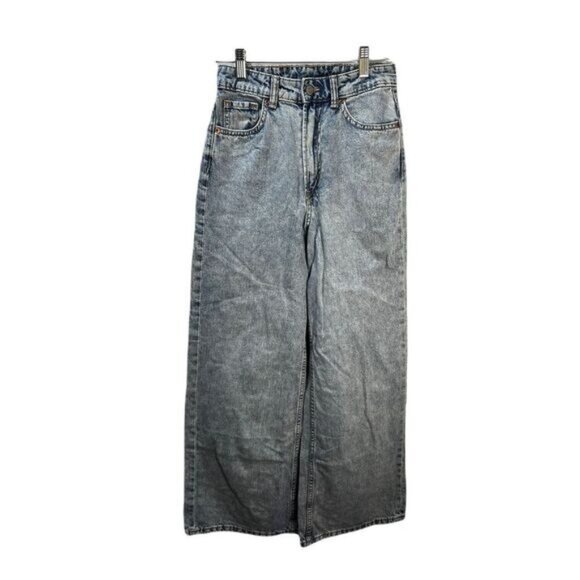 MOM Straight High Waist Denim Jeans Wash‎ Size 2 - Picture 1 of 4